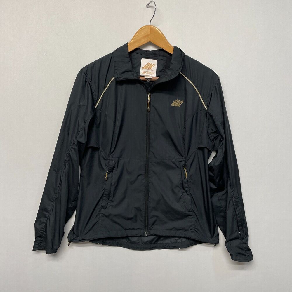 EMS Eastern Mountain Sports Women Windbreaker Jacket Size Small Black M268 -20